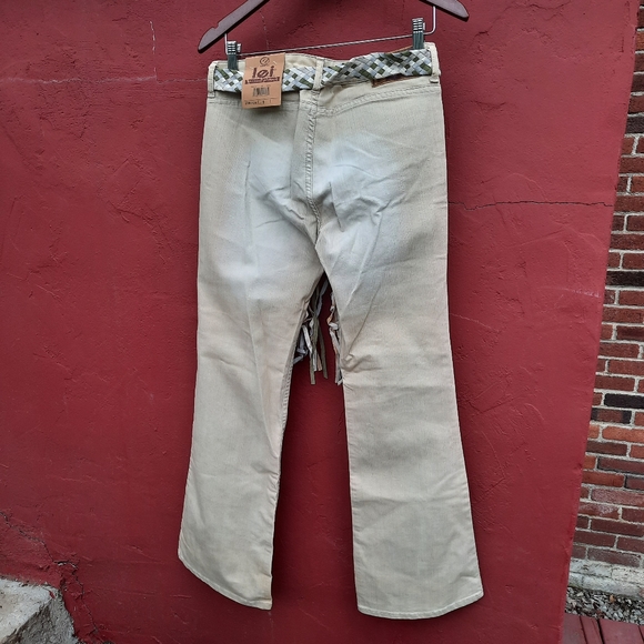 Lei Vintage Y2K Pants Mid Rise Flare Bootcut Mallcore Braided Belt NEW - Picture 8 of 10